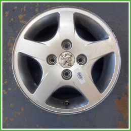 Cerchio Singolo in Lega Peugeot 206 14 pollici 14 5.5J 4x108 ET34 1pz 5401G4 Originale Usato al pz