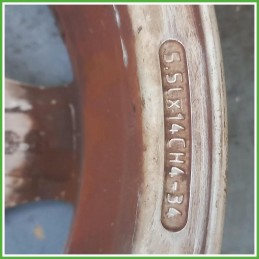 Cerchio Singolo in Lega Peugeot 206 14 pollici 14 5.5J 4x108 ET34 1pz 5401G4 Originale Usato al pz
