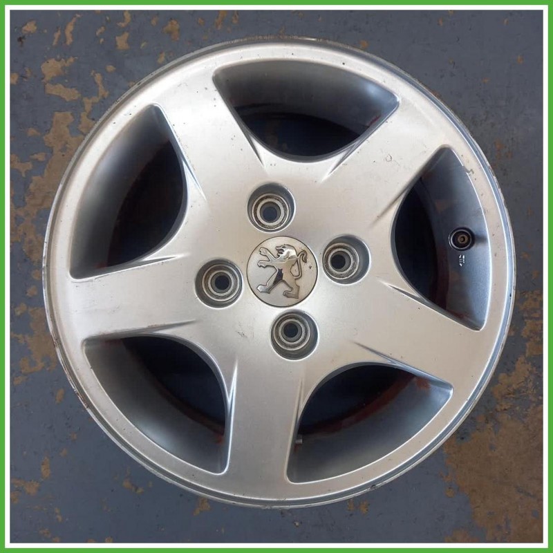 Cerchio Singolo in Lega Peugeot 206 14 pollici 14 5.5J 4x108 ET34 1pz 5401G4 Originale Usato al pz