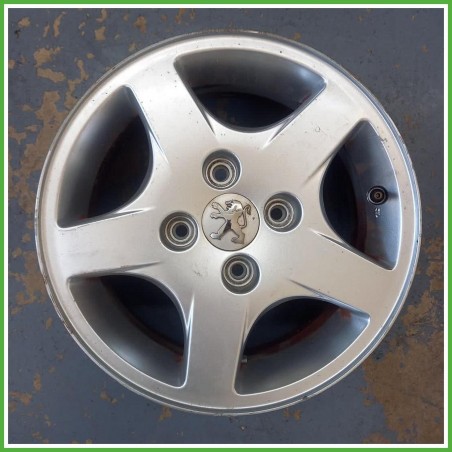 Cerchio Singolo in Lega Peugeot 206 14 pollici 14 5.5J 4x108 ET34 1pz 5401G4 Originale Usato al pz