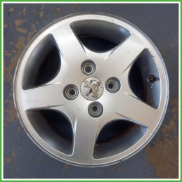 Cerchio Singolo in Lega Peugeot 206 14 pollici 14 5.5J 4x108 ET34 1pz 5401G4 Originale Usato al pz