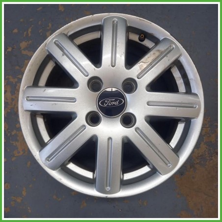Cerchio Singolo in Lega Ford Fiesta 5 Serie 15 pollici 15 6.0J 4x108 ET52.5 1pz 1077166 Originale Usato al pz