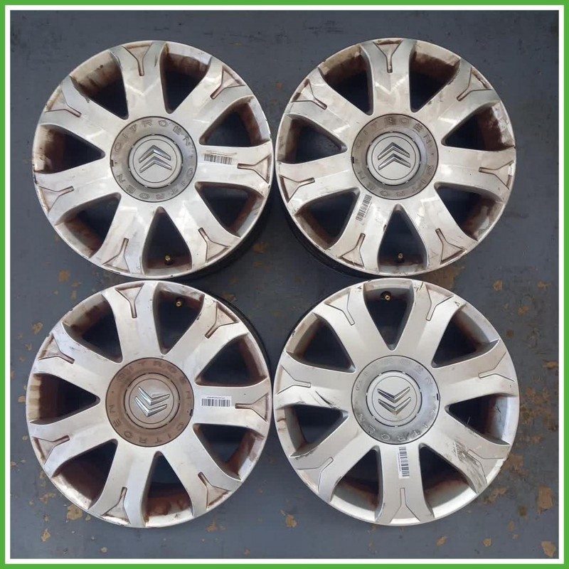 Cerchi in Lega Citroen C4 1 Serie 16 pollici 16 6.5J 4x108 ET26 4pz 5401J2 Originale Usato