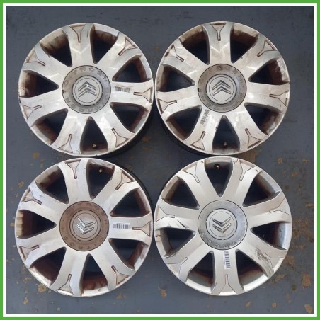 Cerchi in Lega Citroen C4 1 Serie 16 pollici 16 6.5J 4x108 ET26 4pz 5401J2 Originale Usato