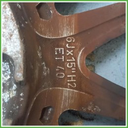 Cerchio Singolo in Lega Lancia Musa 2 Serie 15 pollici 15 6.0J 4x98 ET40 1pz 51799573 Originale Usato al pz