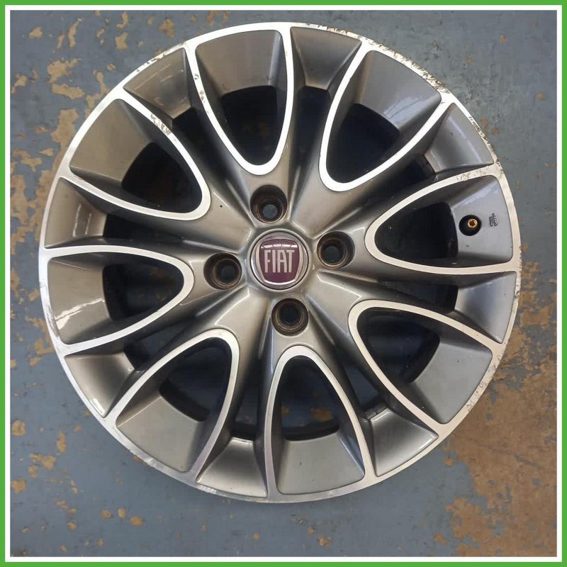 Cerchio Singolo in Lega Fiat Punto Evo 15 pollici 15 6.0J 4x100 ET43 1pz 50529059 Originale Usato al pz