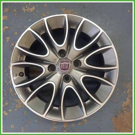 Cerchio Singolo in Lega Fiat Punto Evo 15 pollici 15 6.0J 4x100 ET43 1pz 50529059 Originale Usato al pz