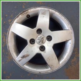 Cerchio Singolo in Lega Peugeot 207 15 pollici 15 6.0J 4x108 ET23 1pz 5401P4 Originale Usato al pz