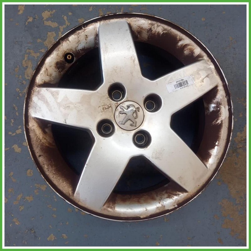 Cerchio Singolo in Lega Peugeot 207 15 pollici 15 6.0J 4x108 ET23 1pz 5401P4 Originale Usato al pz