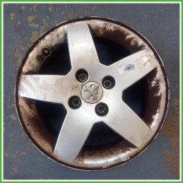 Cerchio Singolo in Lega Peugeot 207 15 pollici 15 6.0J 4x108 ET23 1pz 5401P4 Originale Usato al pz