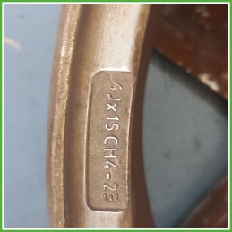 Cerchio Singolo in Lega Peugeot 207 15 pollici 15 6.0J 4x108 ET23 1pz 5401P4 Originale Usato al pz