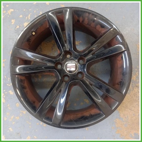 Cerchio Singolo in Lega Seat Ibiza IV 6L1 17 pollici 17 7.0J 5x100 ET43 1pz 6L0601025B72V Originale Usato al pz