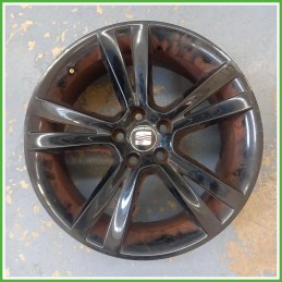 Cerchio Singolo in Lega Seat Ibiza IV 6L1 17 pollici 17 7.0J 5x100 ET43 1pz 6L0601025B72V Originale Usato al pz