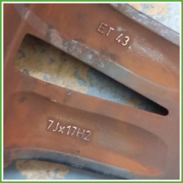 Cerchio Singolo in Lega Seat Ibiza IV 6L1 17 pollici 17 7.0J 5x100 ET43 1pz 6L0601025B72V Originale Usato al pz