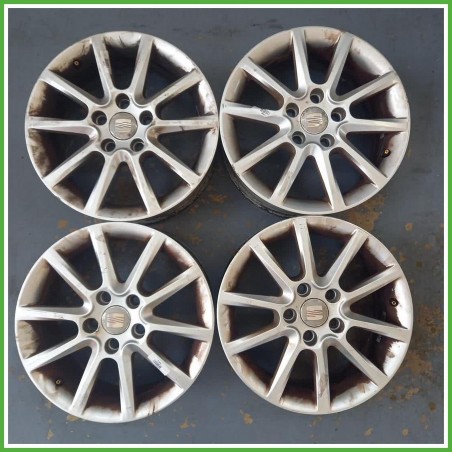 Cerchi in Lega Seat Leon 1P1 16 pollici 16 6.5J 4x112 ET50 4pz 1K0601027K03C Originale Usato