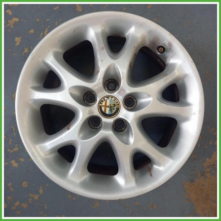 Cerchio Singolo in Lega Alfa Romeo 147 1 Serie 15 pollici 15 6.5J 5x98 ET41.5 1pz 46804013 Originale Usato al pz