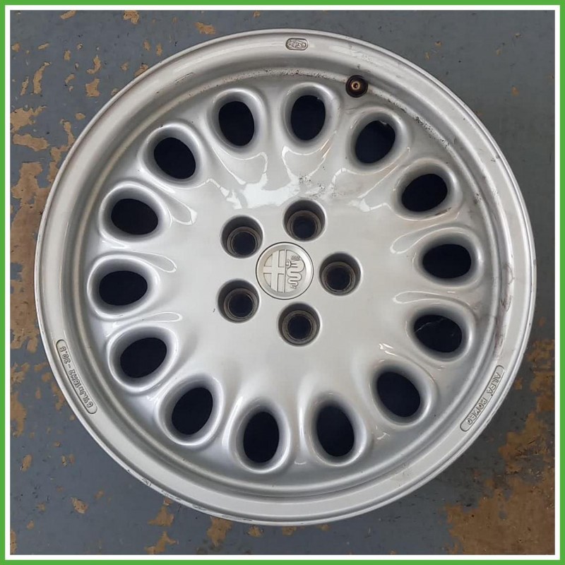 Cerchio Singolo in Lega Alfa Romeo GTV 17 pollici 17 6.5J 5x98 ET30.5 1pz 60611391 Originale Usato al pz