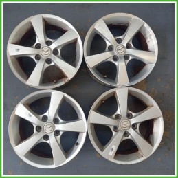 Cerchi in Lega Mazda 3 1 Serie 16 pollici 16 6.5J 5x114.3 ET52.5 4pz 9965976560CN Originale Usato
