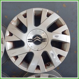Cerchi in Lega Citroen C4 1 Serie 17 pollici 17 6.5J 4x108 ET26 4pz 5401J2 Originale Usato