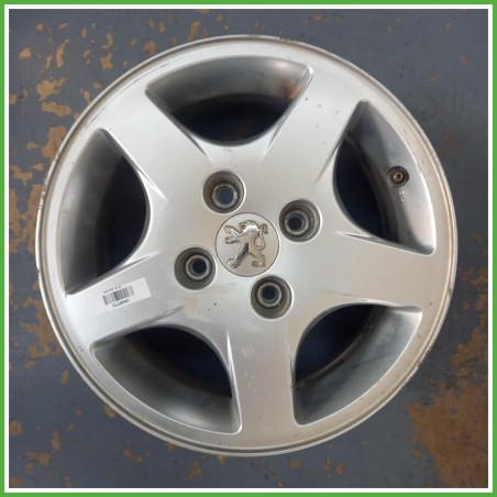 Cerchio Singolo in Lega Peugeot 206 14 pollici 14 5.5J 4x108 ET34 1pz 5401G4 Originale Usato al pz