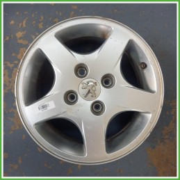 Cerchio Singolo in Lega Peugeot 206 14 pollici 14 5.5J 4x108 ET34 1pz 5401G4 Originale Usato al pz