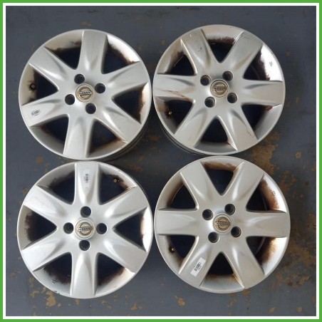 Cerchi in Lega Nissan Micra 3 Serie 15 pollici 15 5.5J 4x100 ET50 4pz 40300AX607 Originale Usato