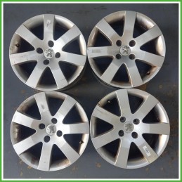 Cerchi in Lega Peugeot 308 1 Serie 16 pollici 16 7.0J 4x108 ET32 4pz 1611377580 Originale Usato