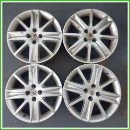 Cerchi in Lega Renault Megane 2 Serie CC 17 pollici 17 6.5J 4x100 ET49 4pz 8200026032 Originale Usato