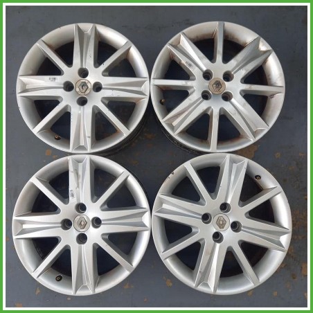 Cerchi in Lega Renault Megane 2 Serie CC 17 pollici 17 6.5J 4x100 ET49 4pz 8200026032 Originale Usato