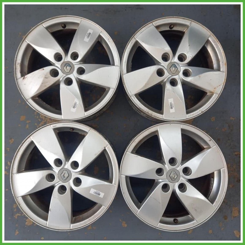 Cerchi in Lega Renault Megane 3 Serie 16 pollici 16 6.5J 5x114.3 ET47 4pz 403000068R Originale Usato