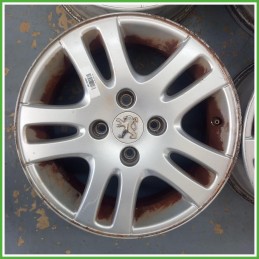Cerchi in Lega Peugeot 307 1 Serie 15 pollici 15 6.0J 4x108 ET27 4pz 5401Q0 Originale Usato