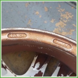 Cerchi in Lega Peugeot 307 1 Serie 15 pollici 15 6.0J 4x108 ET27 4pz 5401Q0 Originale Usato