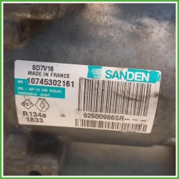Compressore Clima AC Aria Condizionata Sanden SD7V16 Nissan Qashqai 1 Serie 2763000Q3J 2010