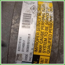 Compressore Clima AC Aria Condizionata Delphi 6261318 Renault Megane 2 Serie SW 8200940837 2006-2008