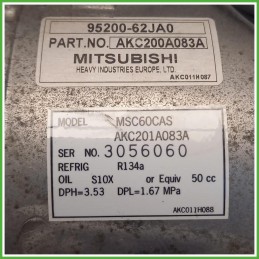 Compressore Clima AC Aria Condizionata Mitsubishi NSC60CAS Suzuki Swift 4 Serie 9520062JA0000 2005-2011