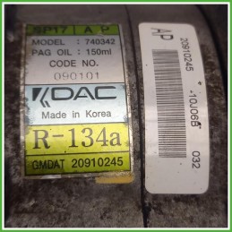 Compressore Clima AC Aria Condizionata Kdac SP17-AP Chevrolet Captiva 1 Serie 20910245 2006-2010