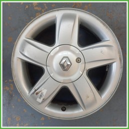 Cerchio Singolo in Lega Renault Clio 2 Serie 15 pollici 15 6.0J 4x100 ET43 1pz 8200393730 Originale Usato al pz