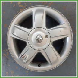 Cerchio Singolo in Lega Renault Clio 2 Serie 15 pollici 15 6.0J 4x100 ET43 1pz 8200393730 Originale Usato al pz