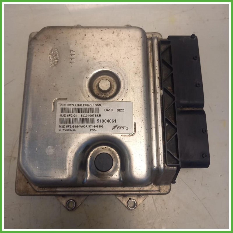 Centralina Motore Iniezione ECU Magneti Marelli MJD8F2.G1 Fiat Punto Evo 1.3 Multijet 16v. 51904061 Gasolio 2009-2011