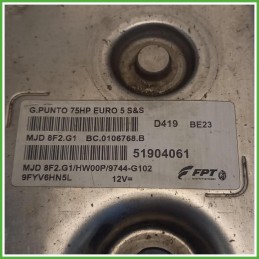 Centralina Motore Iniezione ECU Magneti Marelli MJD8F2.G1 Fiat Punto Evo 1.3 Multijet 16v. 51904061 Gasolio 2009-2011