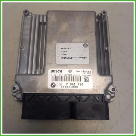 Centralina Motore Iniezione ECU Bosch 0281013252 Bmw Serie 1 E87 Berlina 118d 2.0 16v. 13617808124 Gasolio 2004-2012