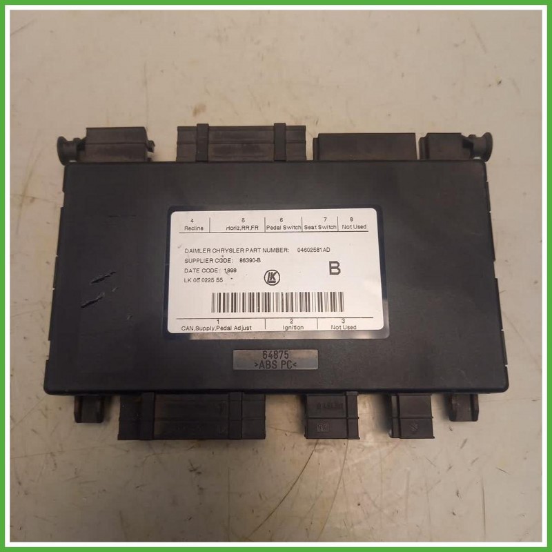 Centralina Sedile  Chrysler Grand Voyager 4 Serie 2.8 CRD 16v. 04602581ad 2007