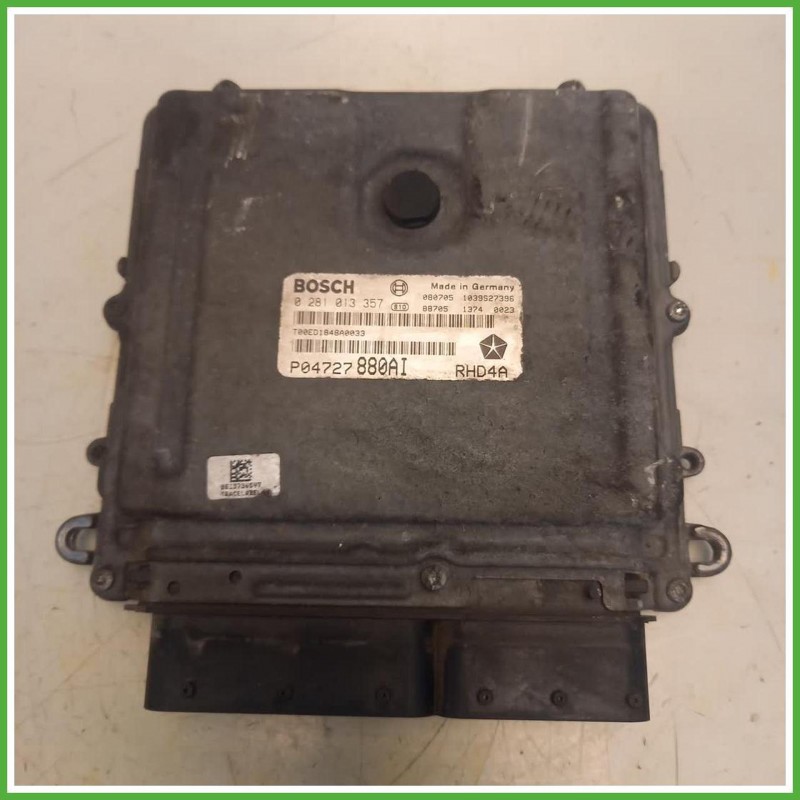 Centralina Motore Iniezione ECU Bosch 0281013357 Chrysler Grand Voyager 4 Serie 2.8 CRD 16v. 04727880AI Gasolio 2007