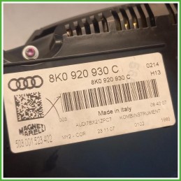 Quadro Strumenti Magneti Marelli 503.001.523.402 Audi A4 8K2 2.0 TDI 16v. 8K0920900D 2007-2012