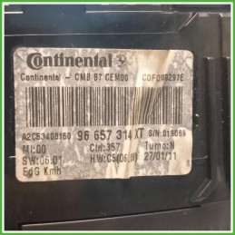 Quadro Strumenti Continental A2C53408160 Citroen C4 2 Serie 1.6 HDi 9813297080 2010-2020