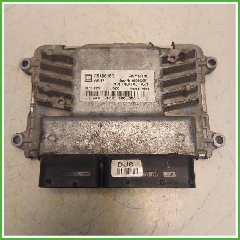 Centralina Motore Iniezione ECU Continental 5WY1J19B Chevrolet Cruze 1.8 Gpl 16v. 25189683 Benzina GPL 2011