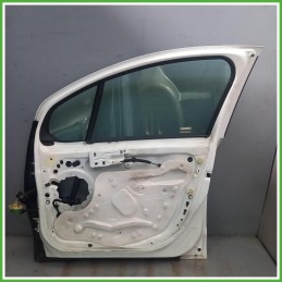 Porta Portiera Sportello Anteriore Destro DX Citroen C3 2 Serie Bianco Berlina 5 Porte 2013-2016 Originale Usato