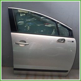 Porta Portiera Sportello Anteriore Destro DX Peugeot 3008 1 Serie Grigio Multispace 5 Porte 2013-2016 Originale Usato