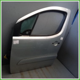 Porta Portiera Sportello Anteriore Sinistro SX Peugeot Partner Ranch 3 Serie Grigio Multispace 5 Porte 2008-2014 Originale Usato