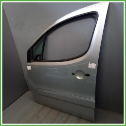 Porta Portiera Sportello Anteriore Sinistro SX Peugeot Partner Ranch 3 Serie Grigio Multispace 5 Porte 2008-2014 Originale Usato